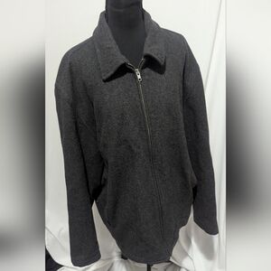 GAP Men’s Charcoal Wool Bomber Jacket Size M Like New